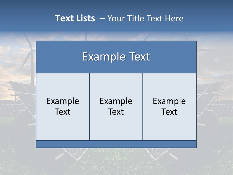 Wind Sun Turbine PowerPoint Template