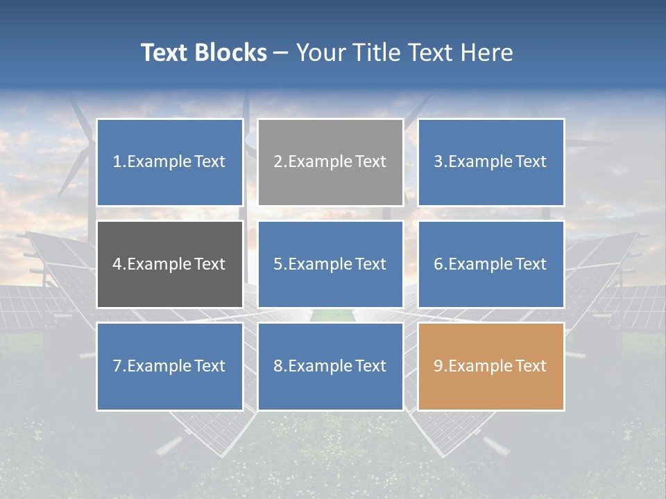 Wind Sun Turbine PowerPoint Template