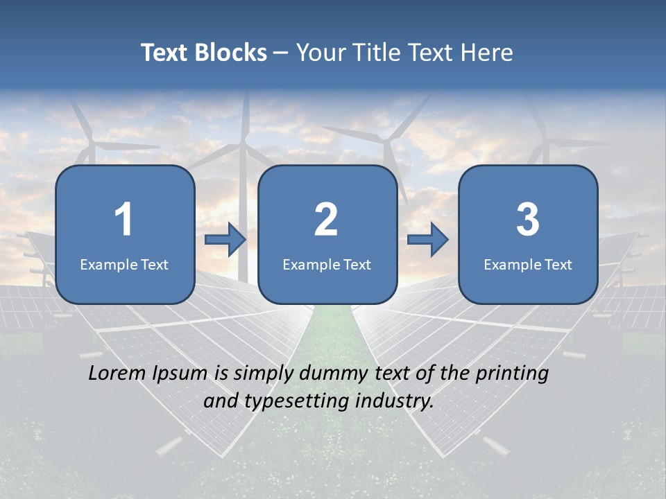 Wind Sun Turbine PowerPoint Template