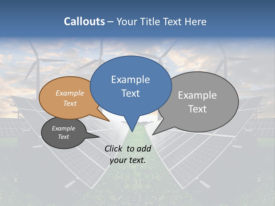 Wind Sun Turbine PowerPoint Template