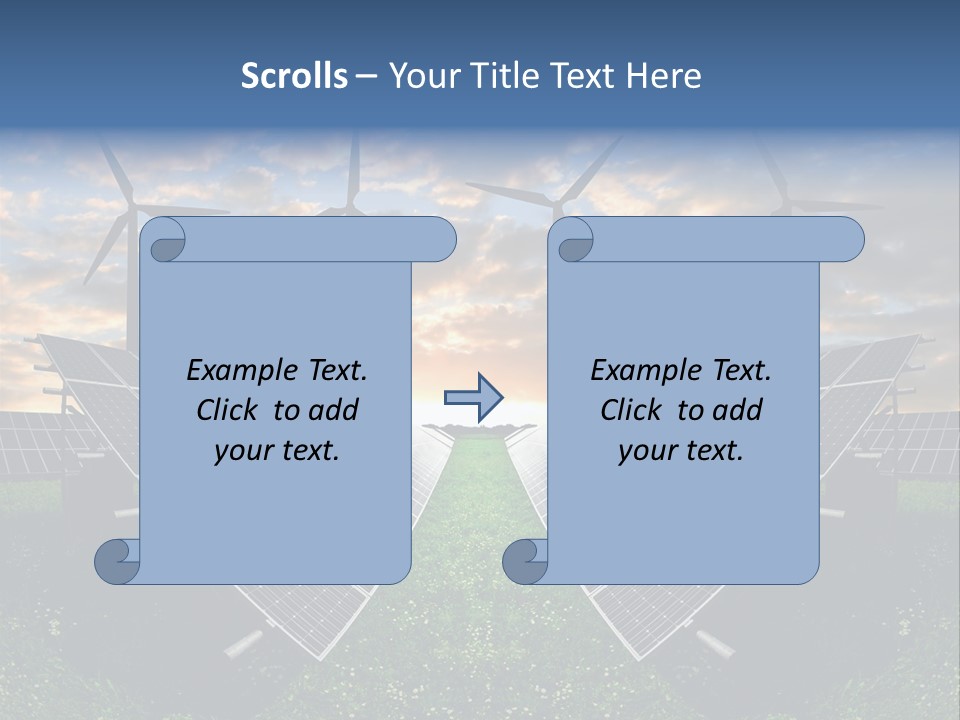 Wind Sun Turbine PowerPoint Template