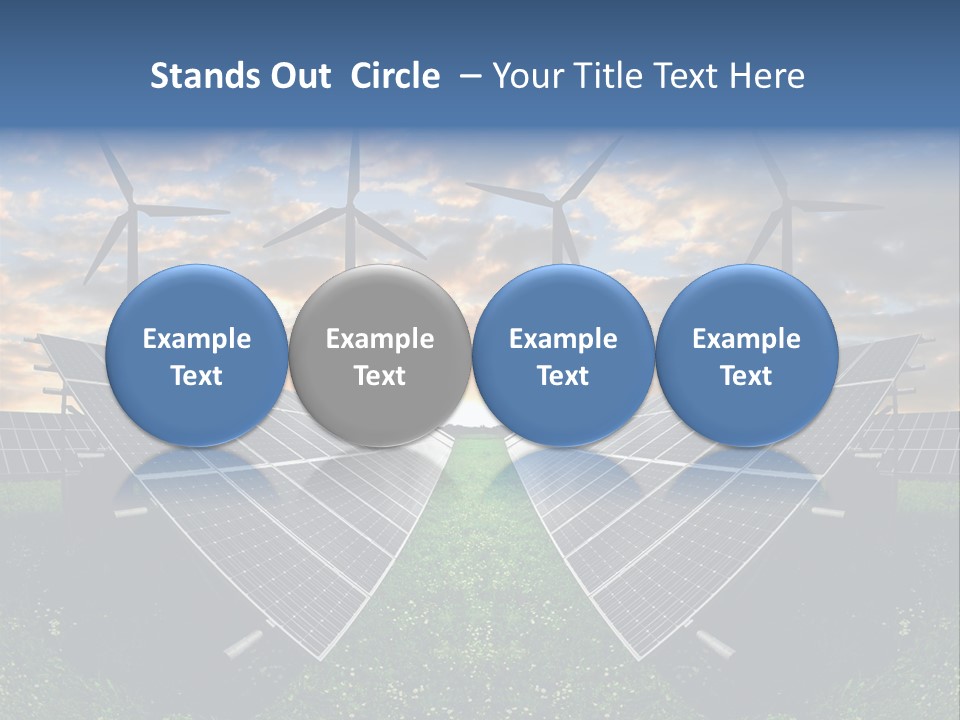 Wind Sun Turbine PowerPoint Template