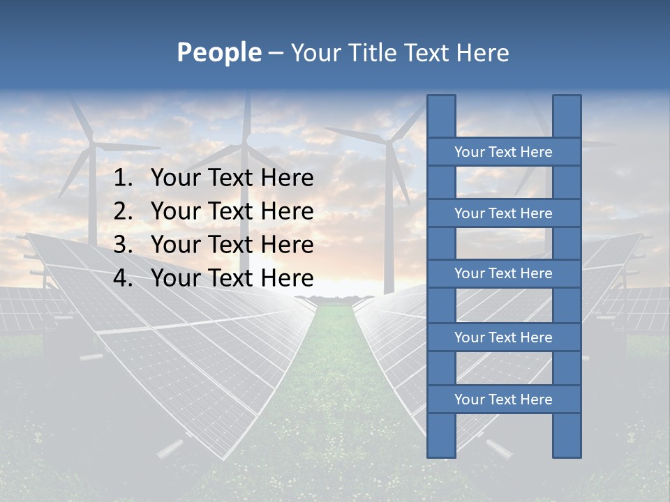 Wind Sun Turbine PowerPoint Template