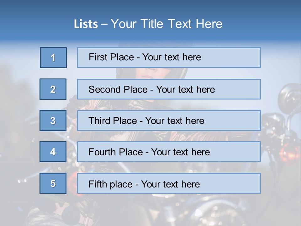 Adventure Asphalt Rider PowerPoint Template