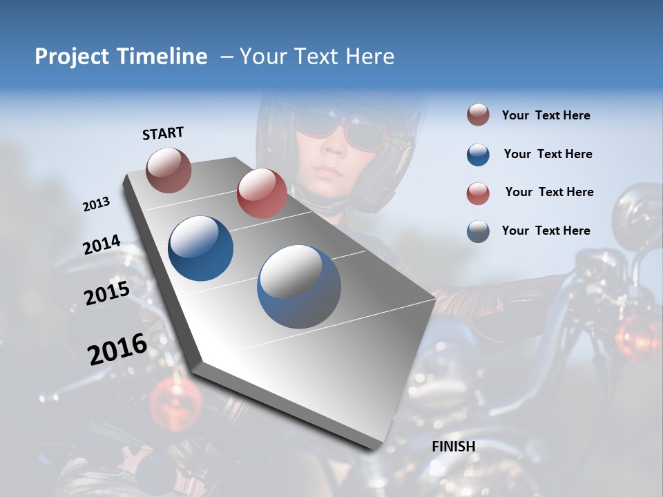 Adventure Asphalt Rider PowerPoint Template