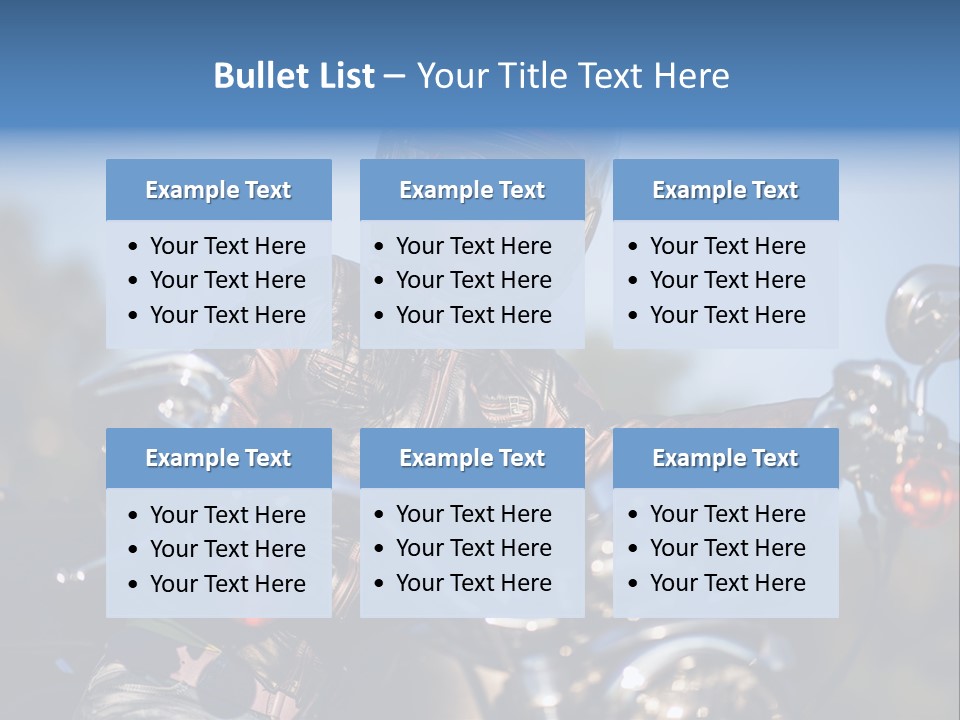 Adventure Asphalt Rider PowerPoint Template