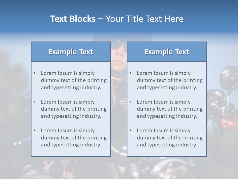 Adventure Asphalt Rider PowerPoint Template