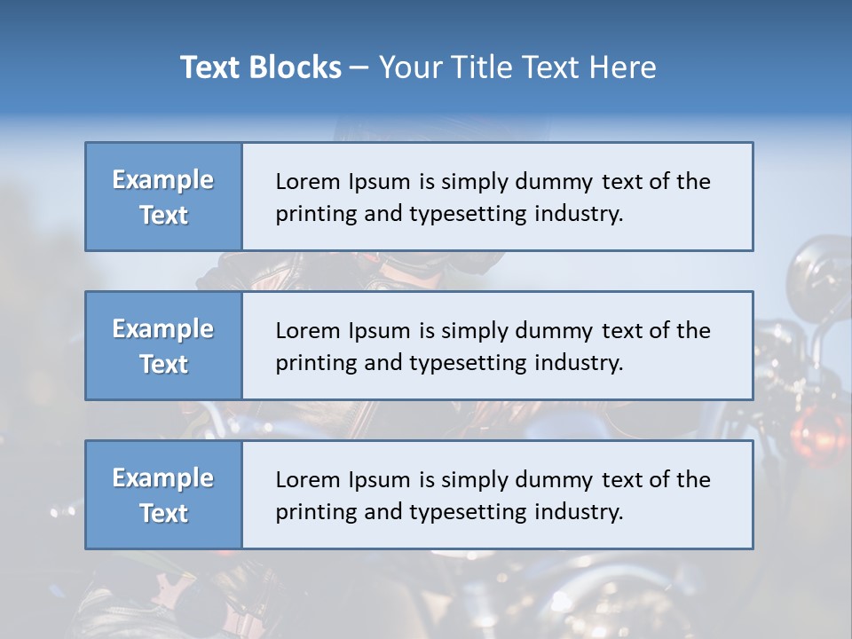 Adventure Asphalt Rider PowerPoint Template