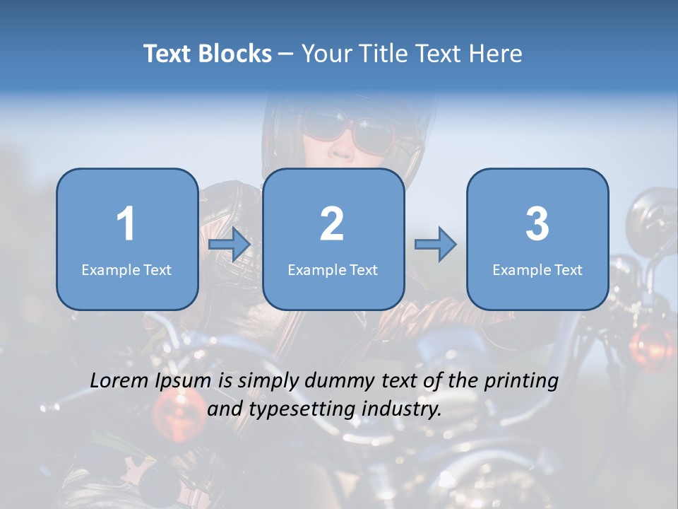 Adventure Asphalt Rider PowerPoint Template