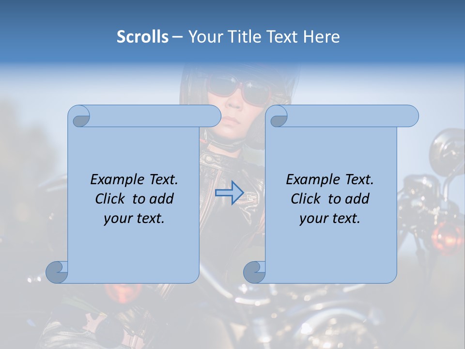 Adventure Asphalt Rider PowerPoint Template