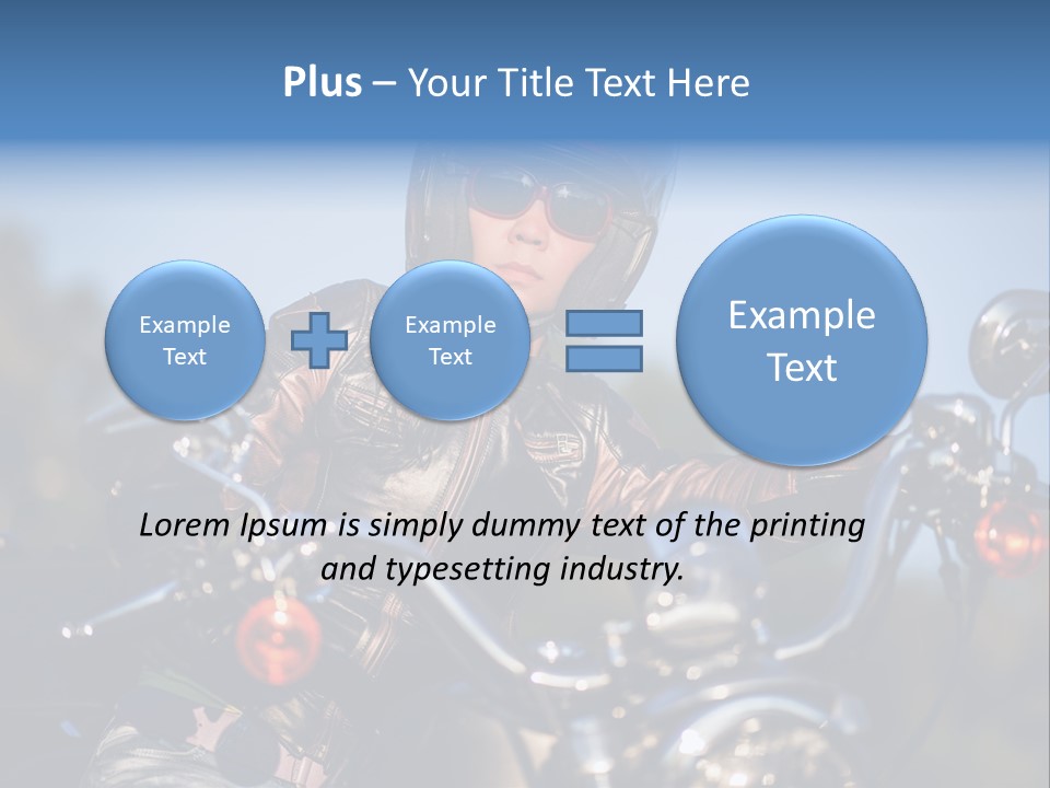 Adventure Asphalt Rider PowerPoint Template