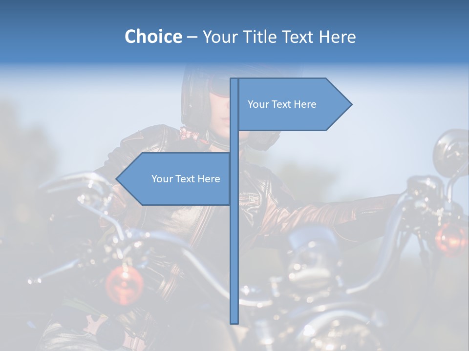 Adventure Asphalt Rider PowerPoint Template