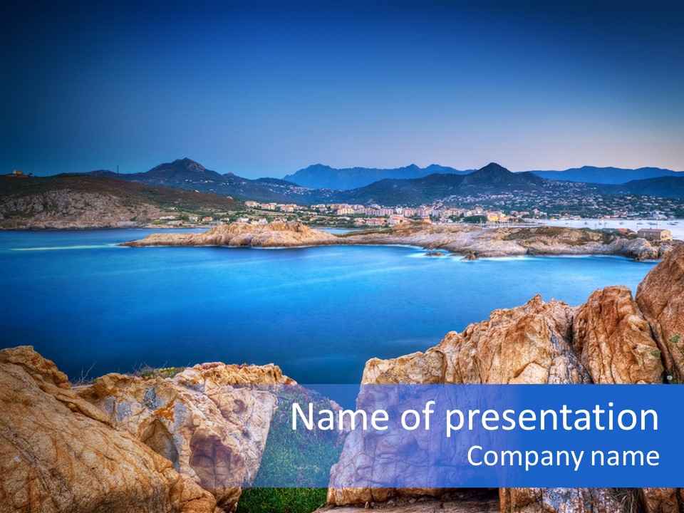 Touristy Rock Sea PowerPoint Template