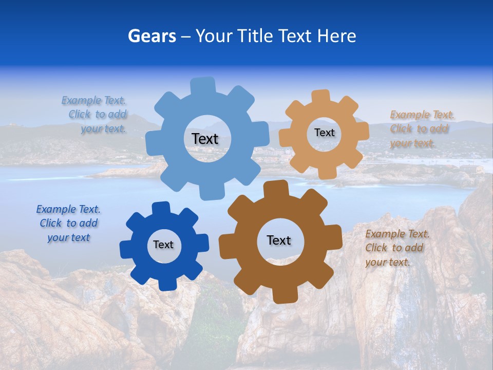 Touristy Rock Sea PowerPoint Template