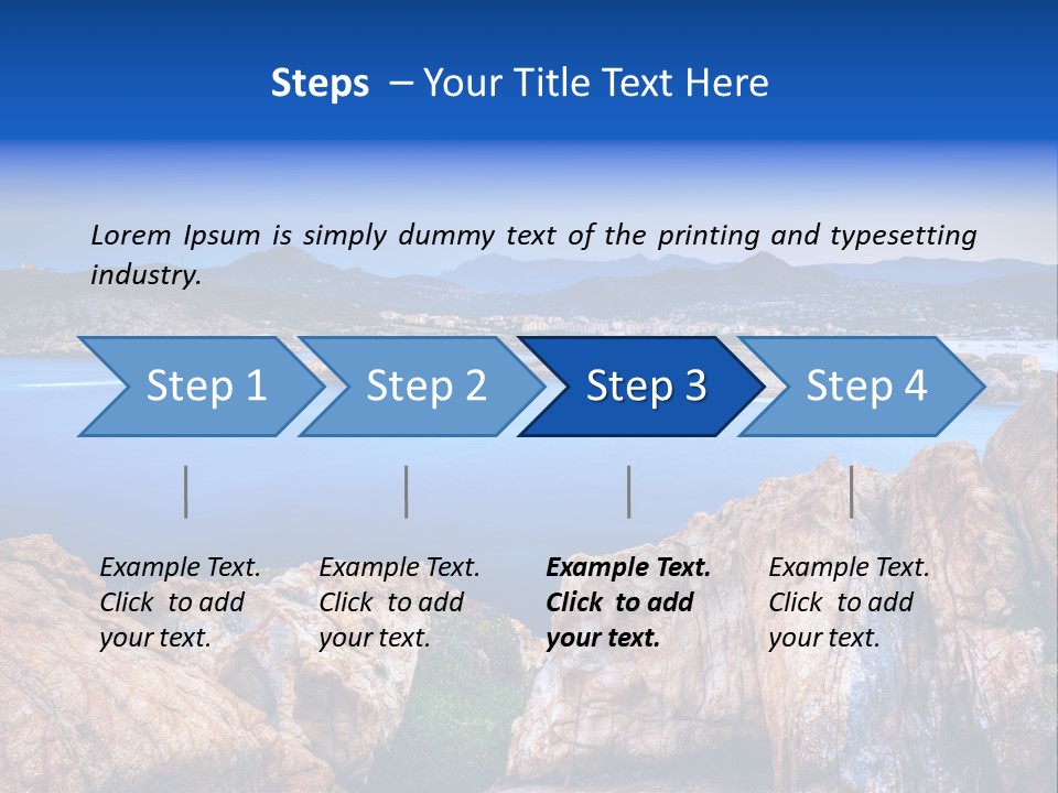 Touristy Rock Sea PowerPoint Template
