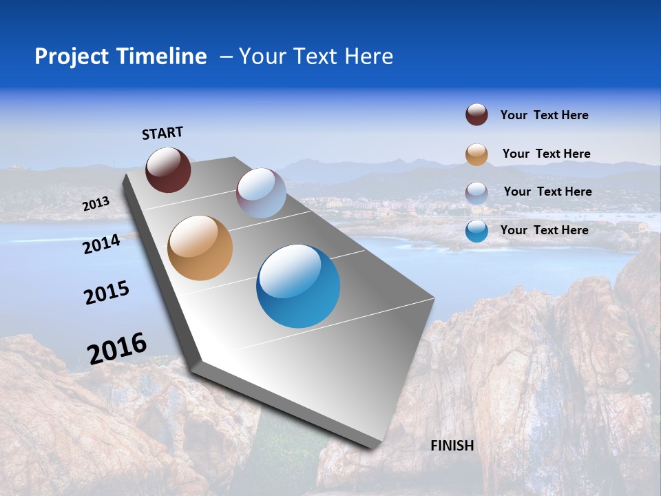 Touristy Rock Sea PowerPoint Template