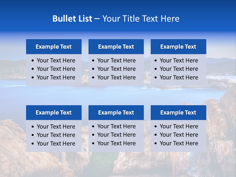 Touristy Rock Sea PowerPoint Template