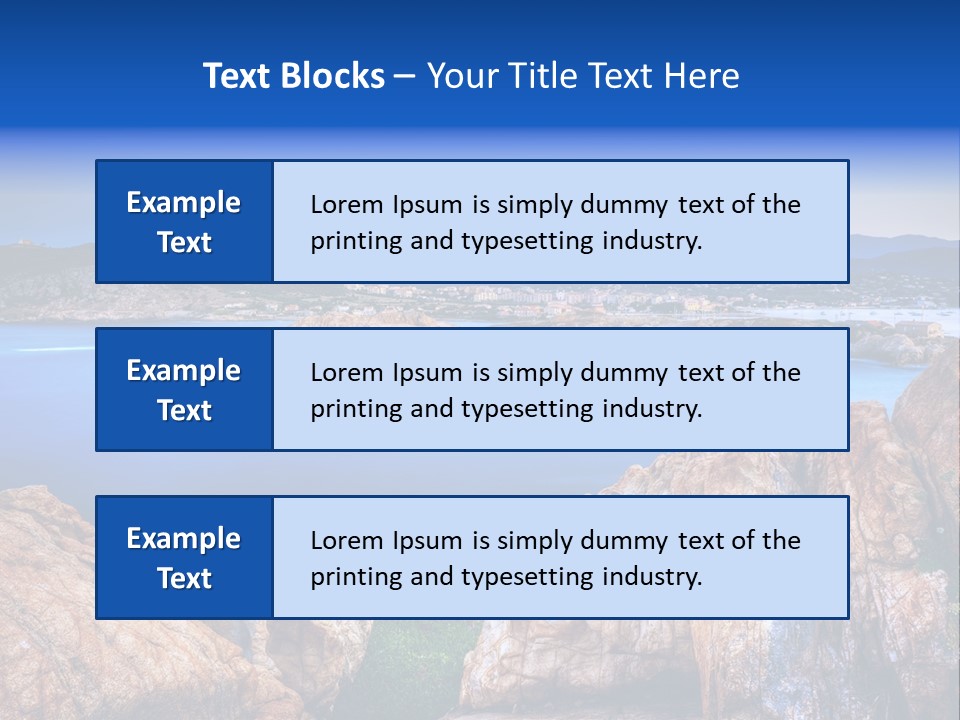 Touristy Rock Sea PowerPoint Template