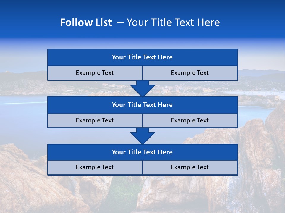Touristy Rock Sea PowerPoint Template