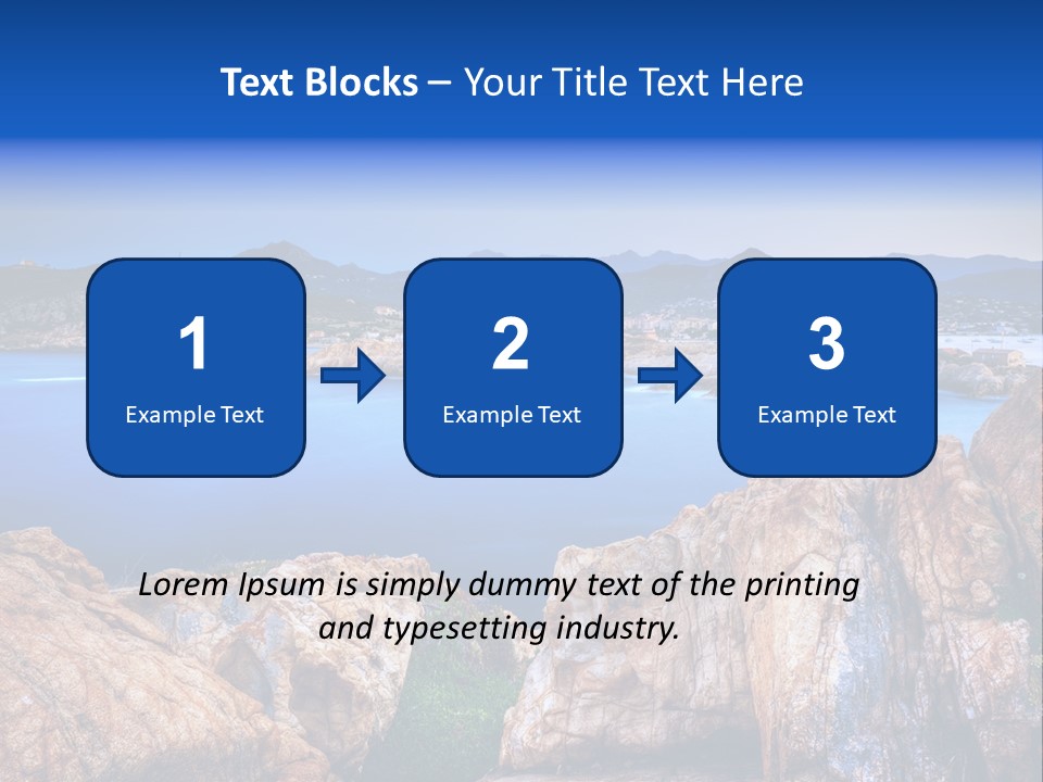 Touristy Rock Sea PowerPoint Template