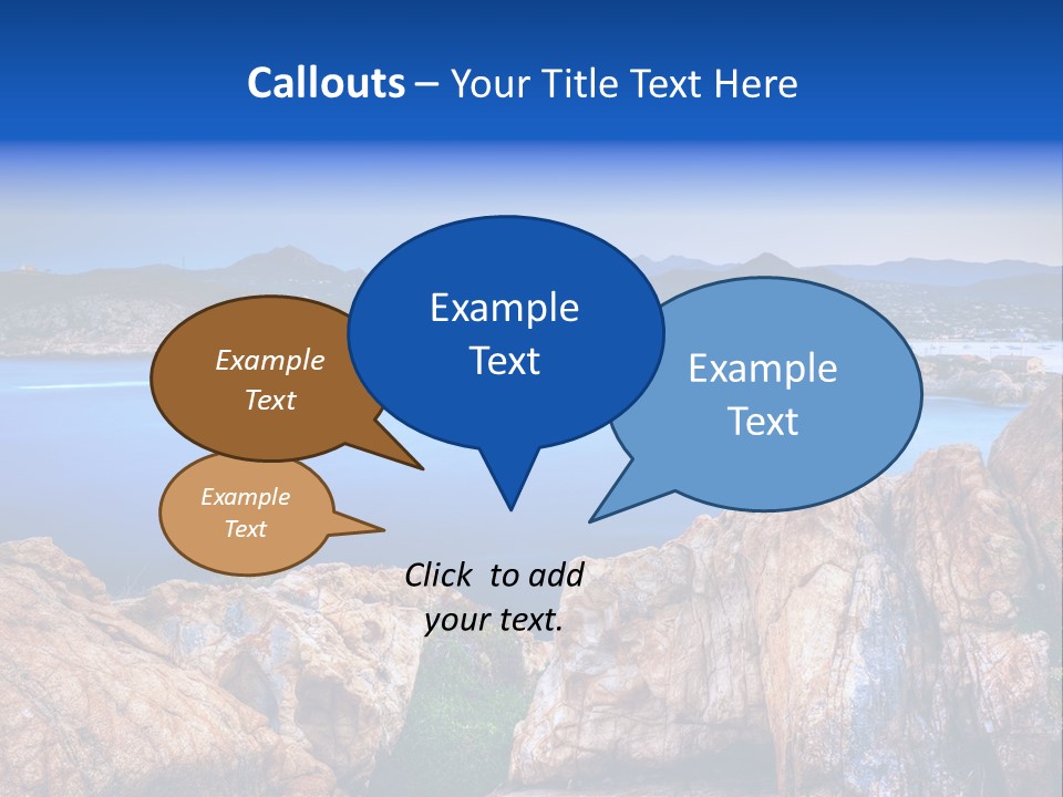 Touristy Rock Sea PowerPoint Template