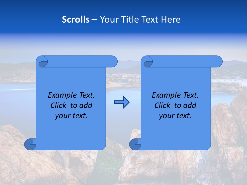 Touristy Rock Sea PowerPoint Template