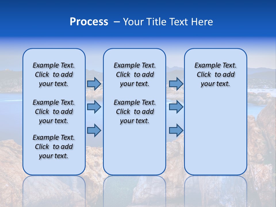 Touristy Rock Sea PowerPoint Template