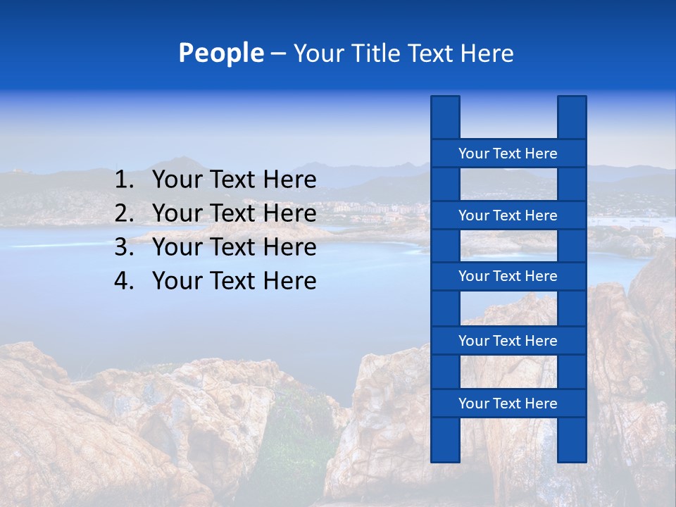 Touristy Rock Sea PowerPoint Template