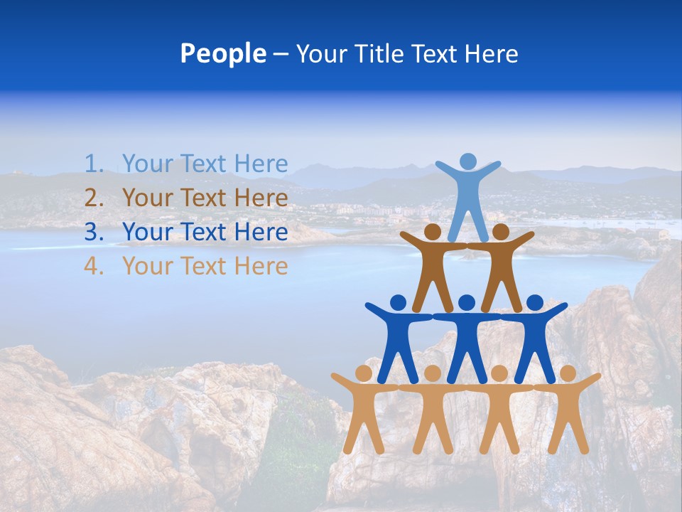 Touristy Rock Sea PowerPoint Template