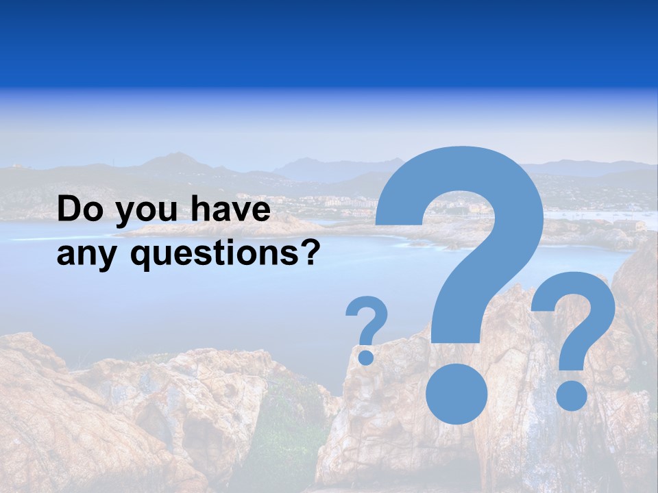 Touristy Rock Sea PowerPoint Template