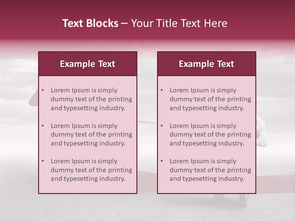 Alter Business Difficulty PowerPoint Template