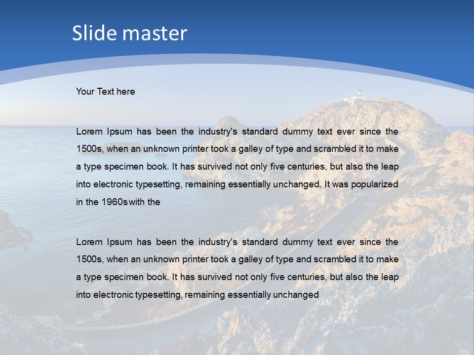 Shore Coast Landscape PowerPoint Template