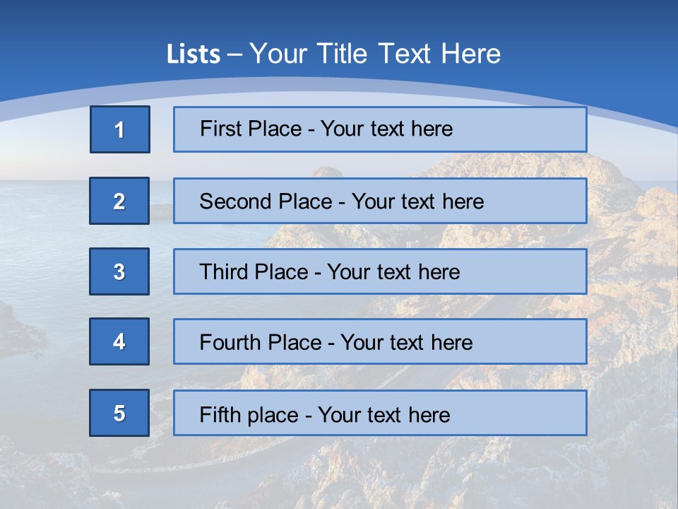 Shore Coast Landscape PowerPoint Template