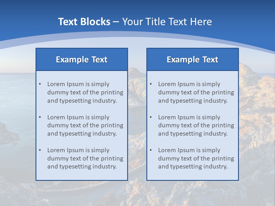 Shore Coast Landscape PowerPoint Template