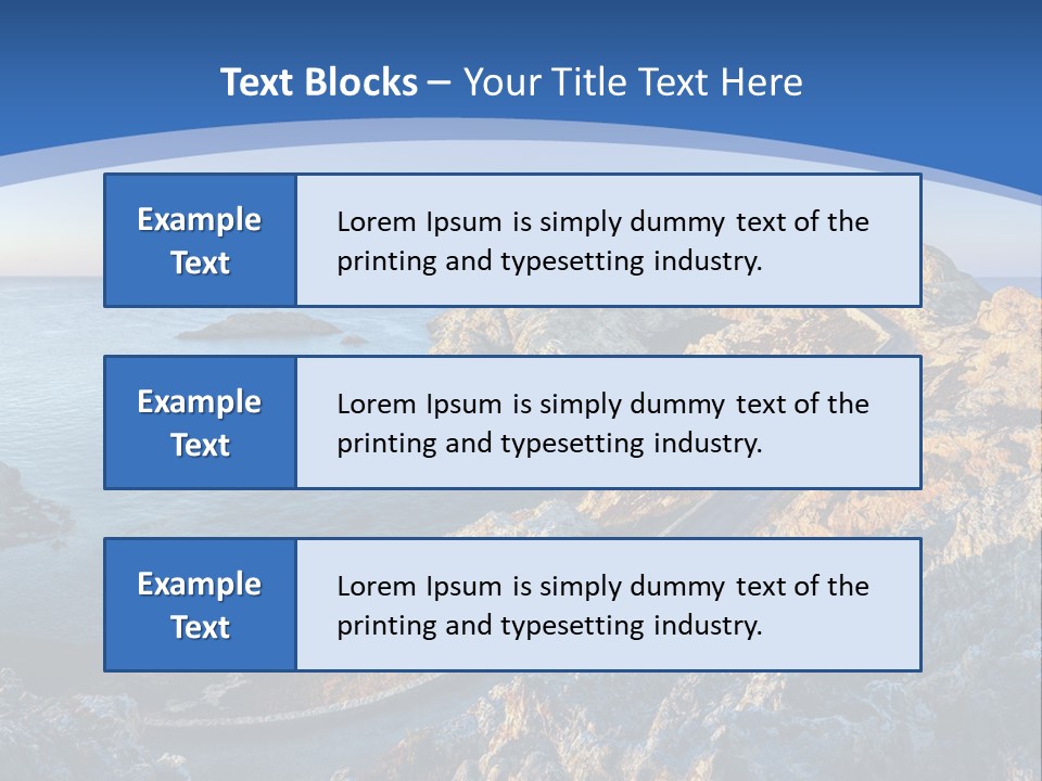Shore Coast Landscape PowerPoint Template