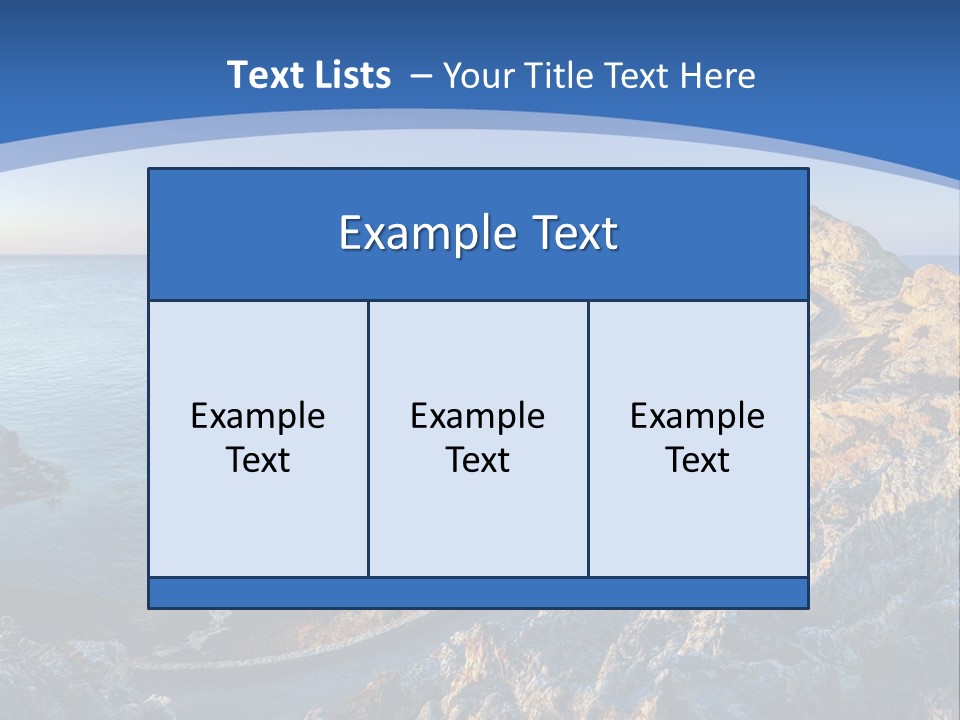 Shore Coast Landscape PowerPoint Template