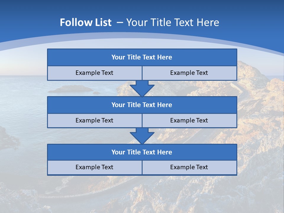 Shore Coast Landscape PowerPoint Template
