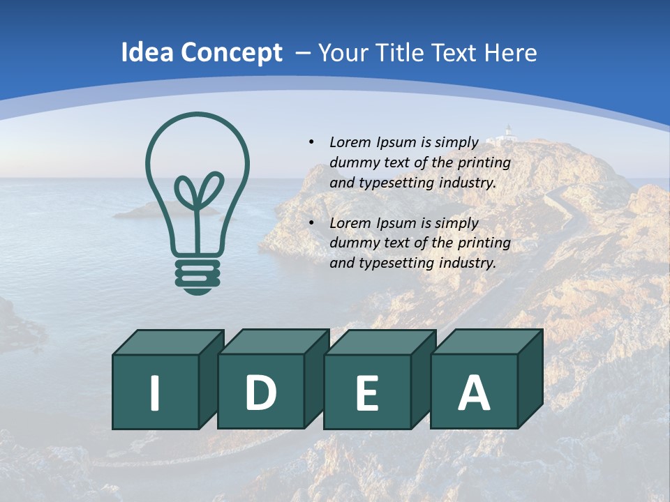 Shore Coast Landscape PowerPoint Template