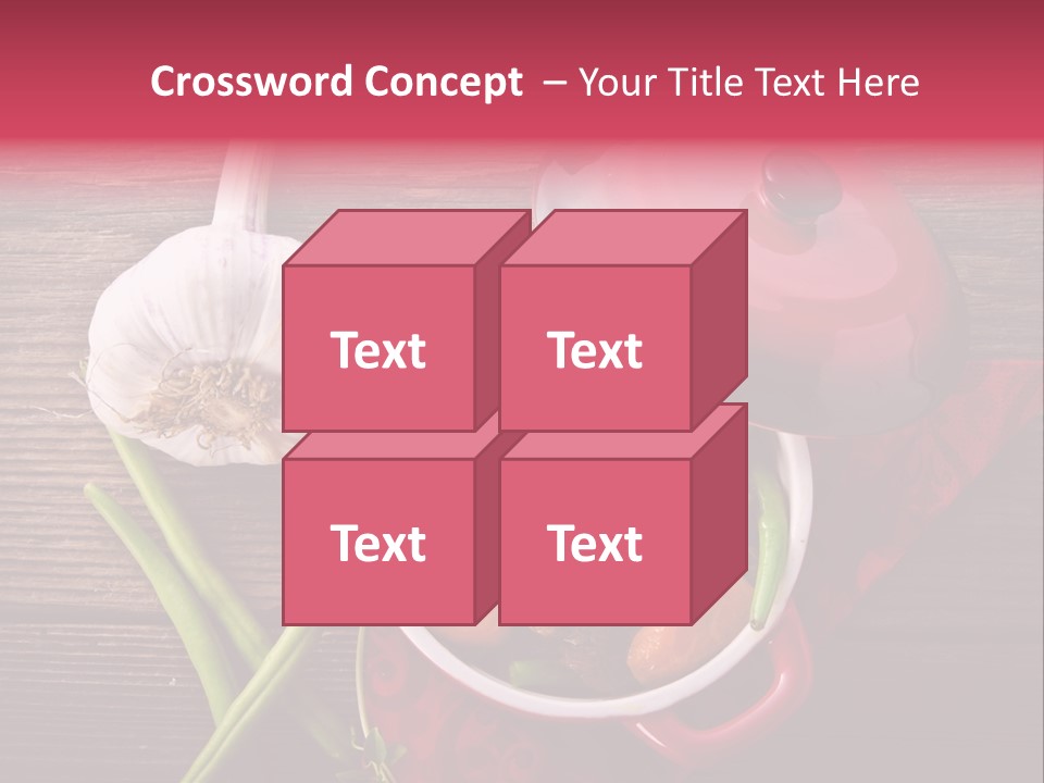 Red Healthy Steak PowerPoint Template