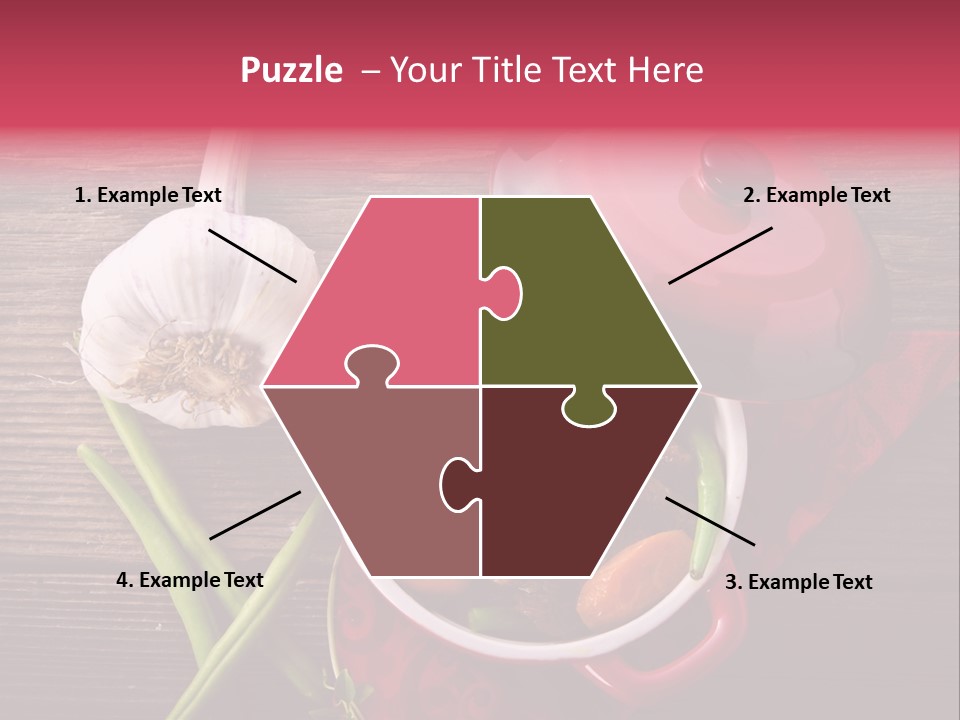 Red Healthy Steak PowerPoint Template