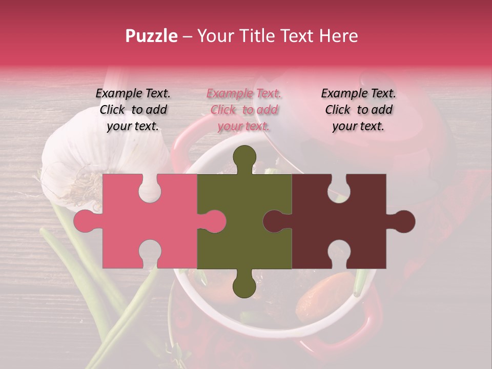 Red Healthy Steak PowerPoint Template