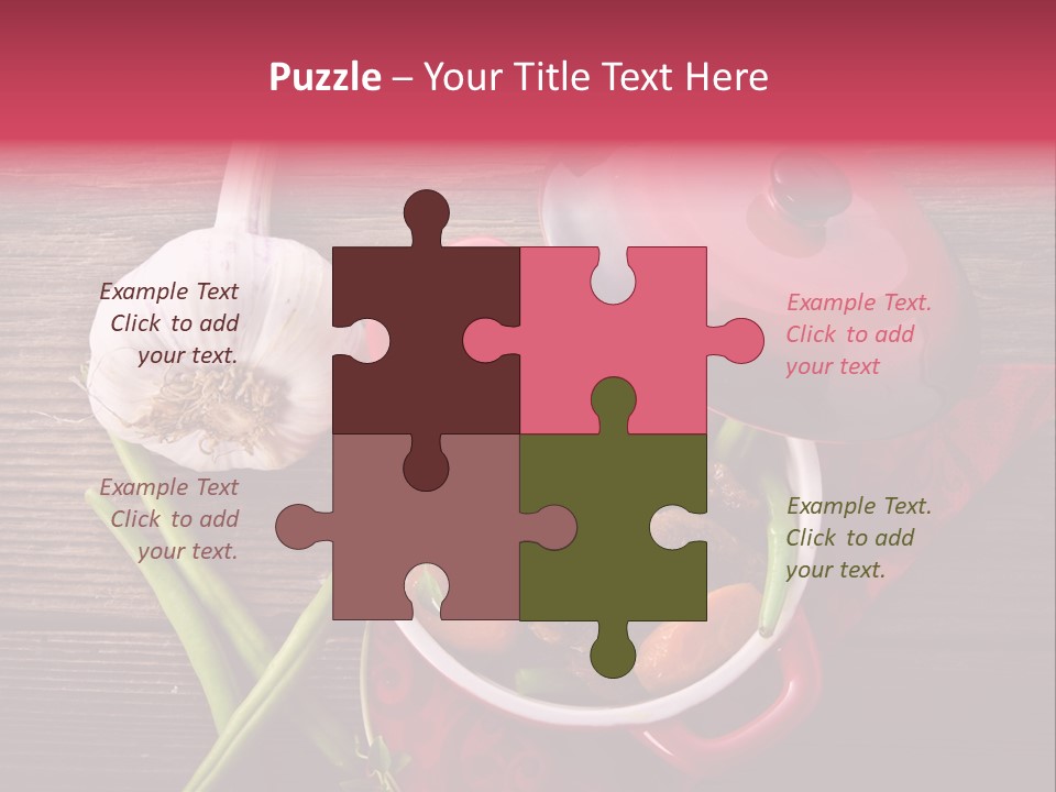 Red Healthy Steak PowerPoint Template