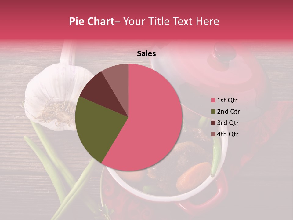 Red Healthy Steak PowerPoint Template