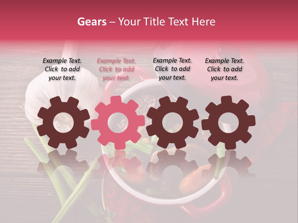 Red Healthy Steak PowerPoint Template