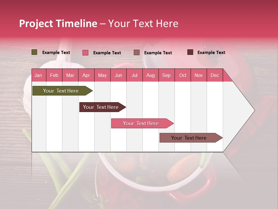 Red Healthy Steak PowerPoint Template