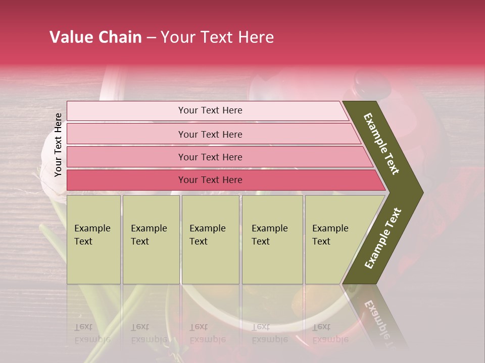 Red Healthy Steak PowerPoint Template