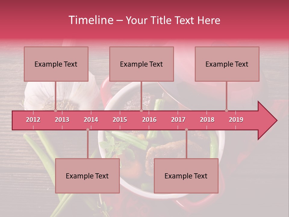 Red Healthy Steak PowerPoint Template