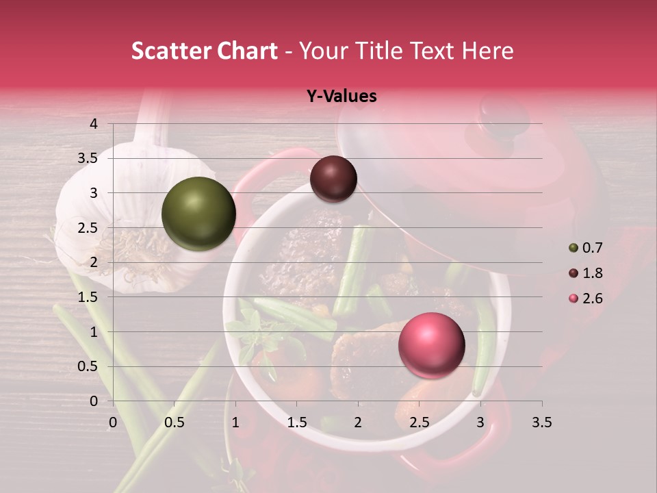 Red Healthy Steak PowerPoint Template