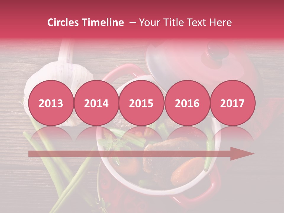 Red Healthy Steak PowerPoint Template