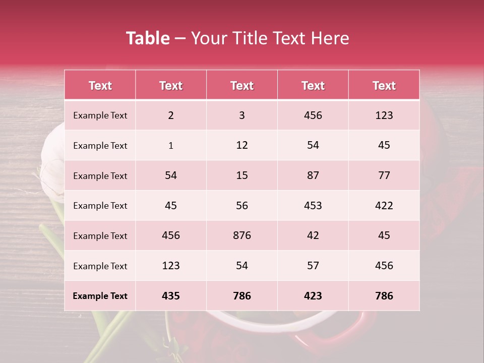 Red Healthy Steak PowerPoint Template